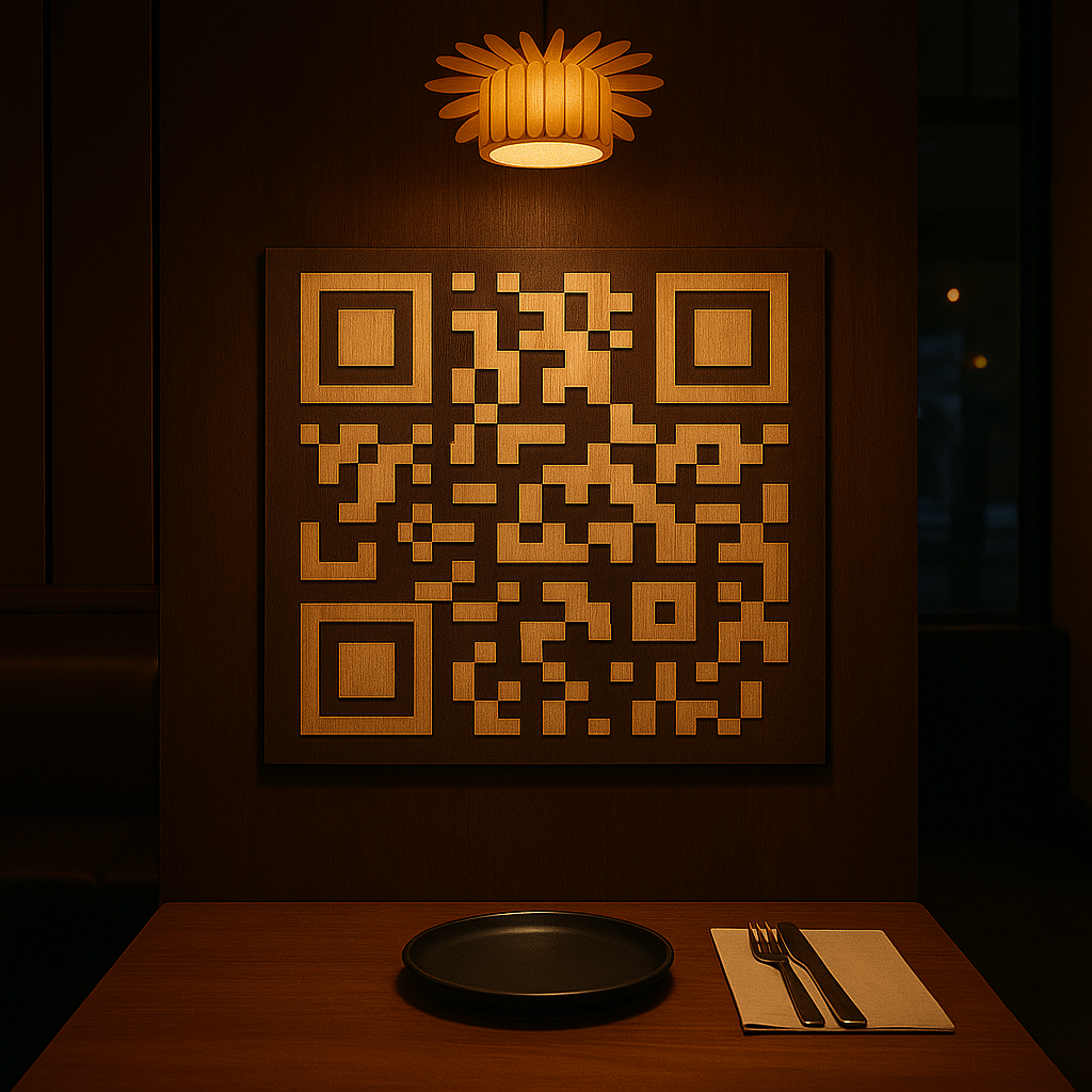 QR code sul tavolo del ristorante